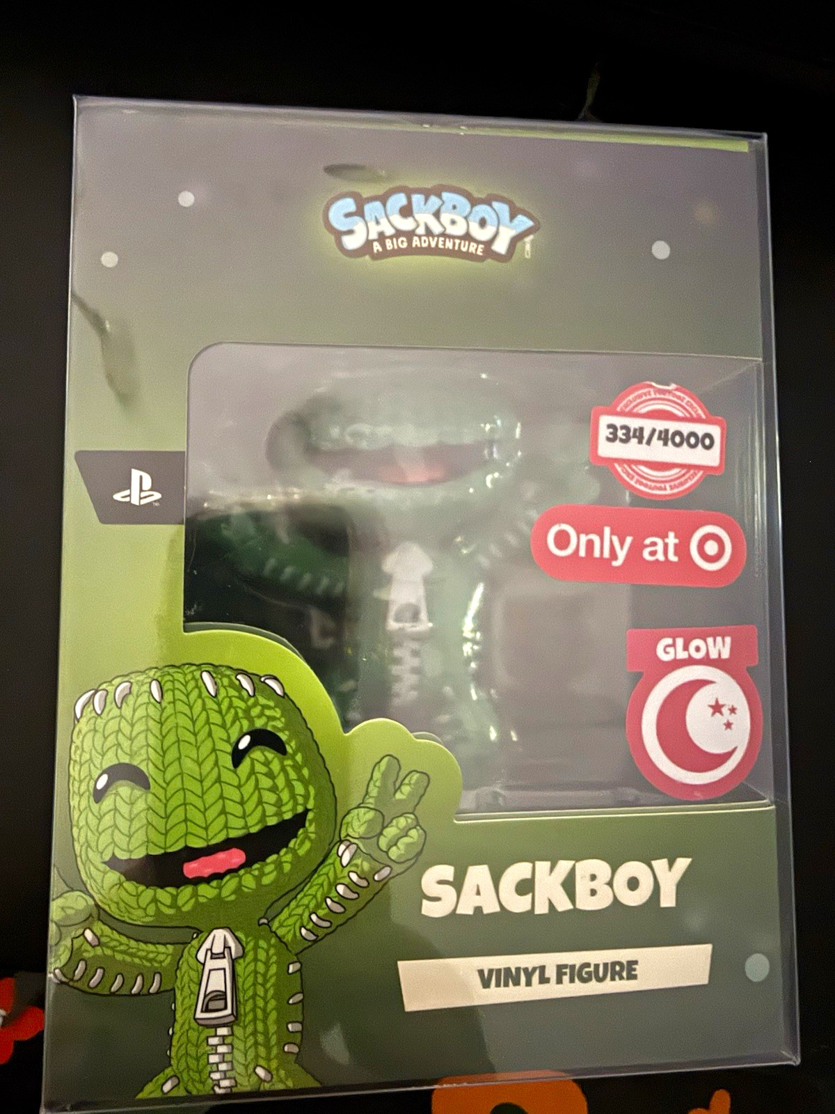 Youtooz Glow in the Dark Sackboy Vinyl Figure 334/4000 Target Exclusive