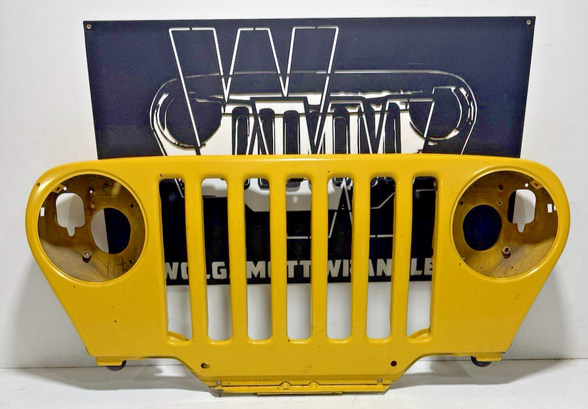 97-06 Jeep TJ Wrangler Solar Yellow PYH Front Grille Panel SHELL ONLY CC