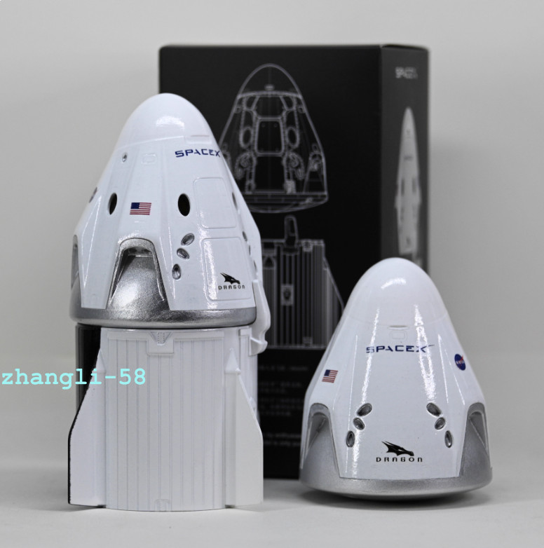 1/55 Scale SpaceX Dragon Capsule Painted Model 3D Print Finished Product Model