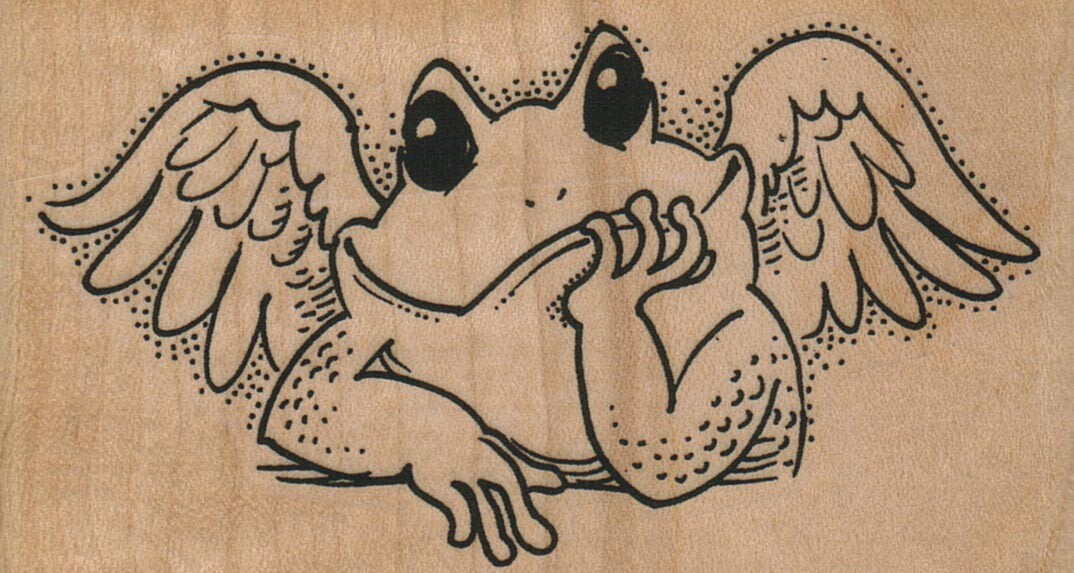 Frog Angel 3 3/4 x 2\