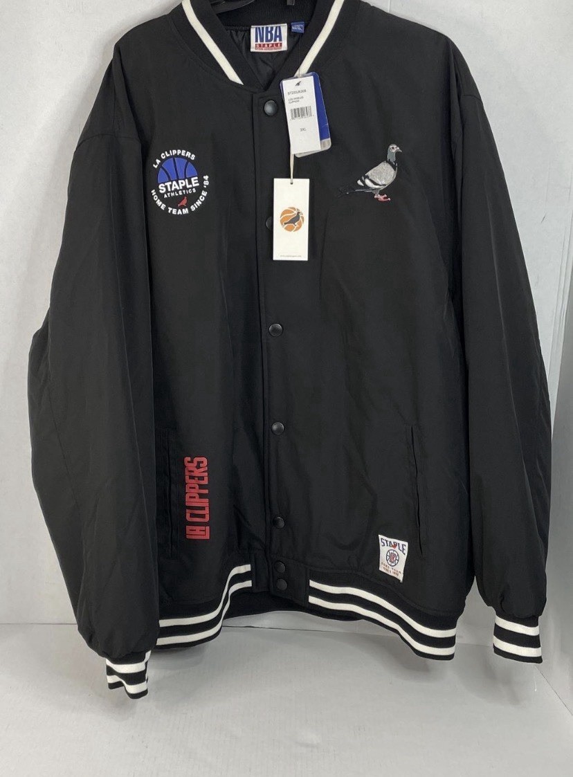 Men’s Los Angeles Clippers Bomber Jacket Size 3 XL New With Tags Men’s Los Angeles Clippers Bomber Jacket Size 3 XL New With Tags