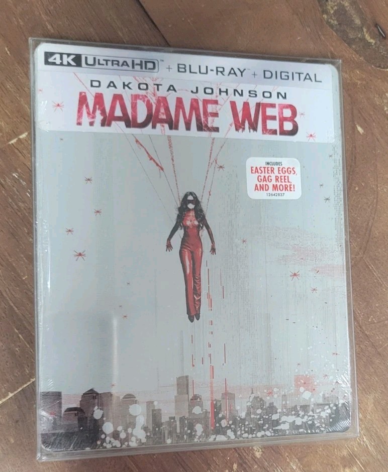 New Steelbook Madame Web (4K UHD + Blu-ray + Digital New Steelbook Madame Web (4K UHD + Blu-ray + Digital
