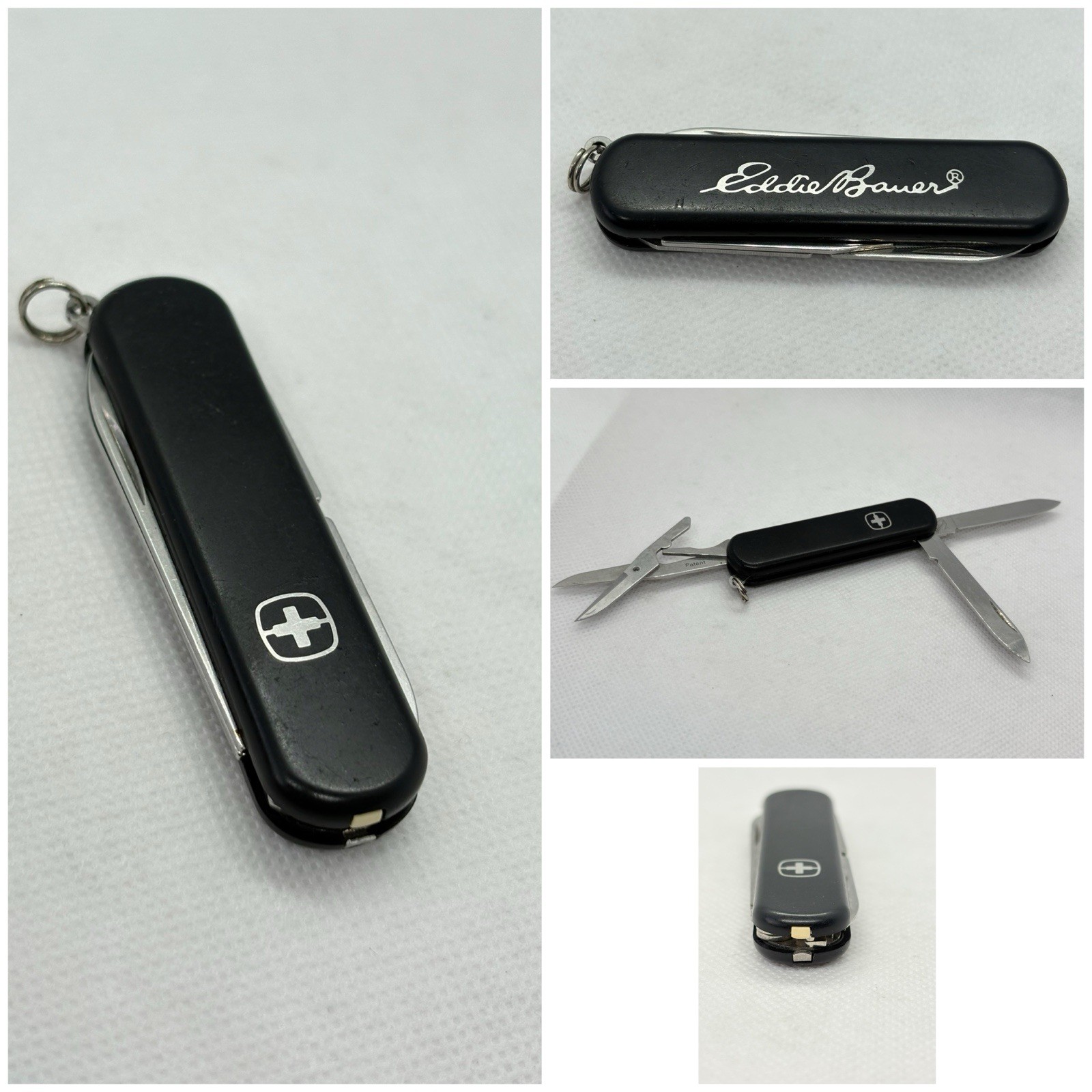 Vintage Wenger Esquire Swiss Army Knife Black Eddie Bauer 65mm Multi-Tool SAK