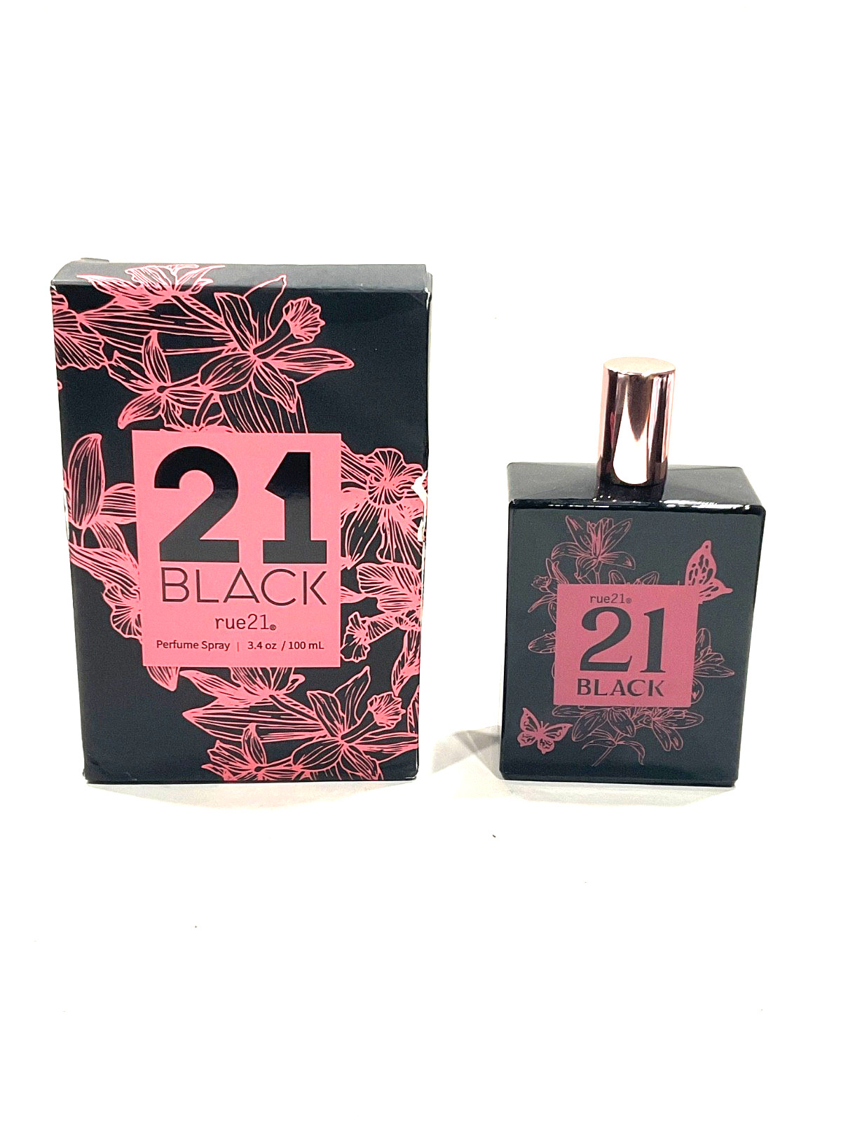 Rue21 Black Perfume Spray Women\'s 3.4 fl oz/ 100 ml Brand New 