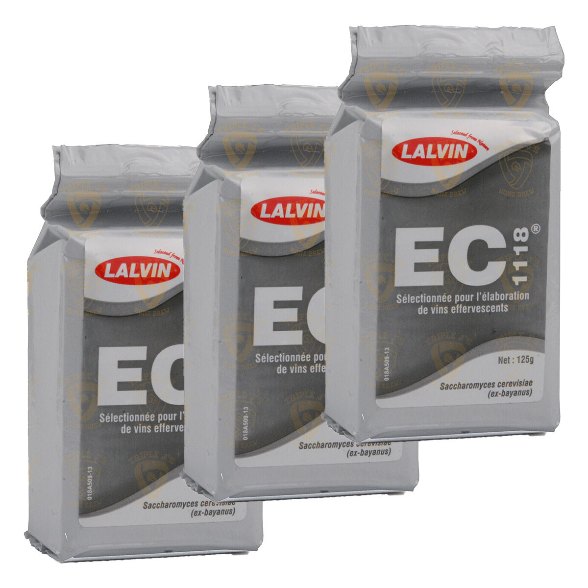 3 x Lalvin EC-1118 Wine Yeast 125g Home Brew