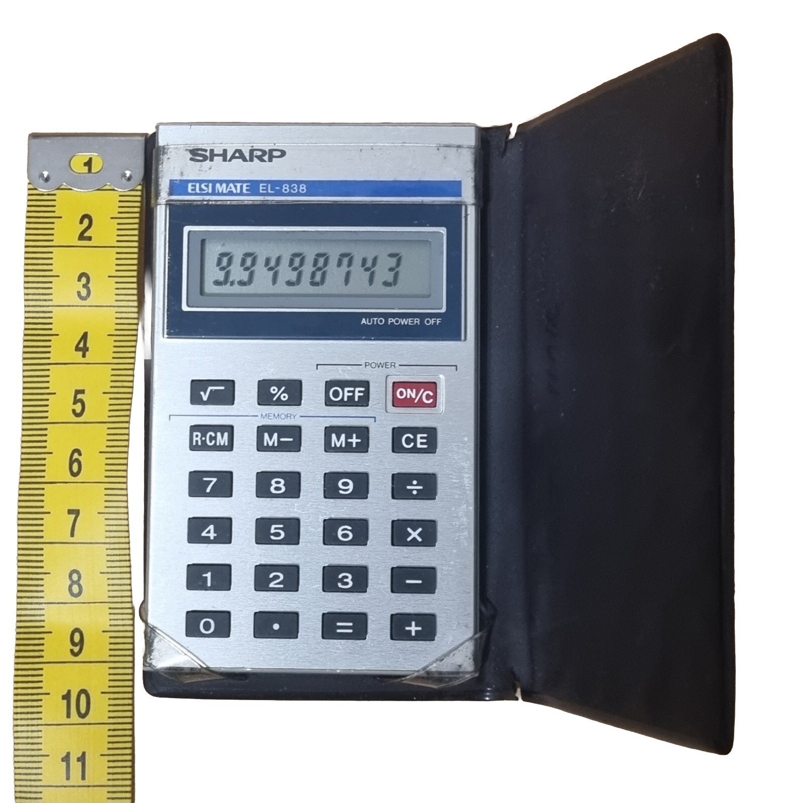 Vintage Sharp Pocket Calculator  EL-838 Arithmetic 1982 Collectible Rare Tested
