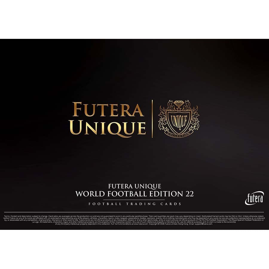 2026 Futera World Football Unique (Soccer) Edition 22 Hobby Box Sealed pre sale