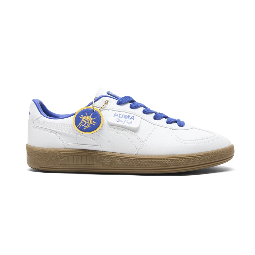 PUMA Palermo Nyc Flagship Lace Up Mens White Sneakers Casual Shoes 40268901 PUMA Palermo Nyc Flagship Lace Up Mens White Sneakers Casual Shoes 40268901