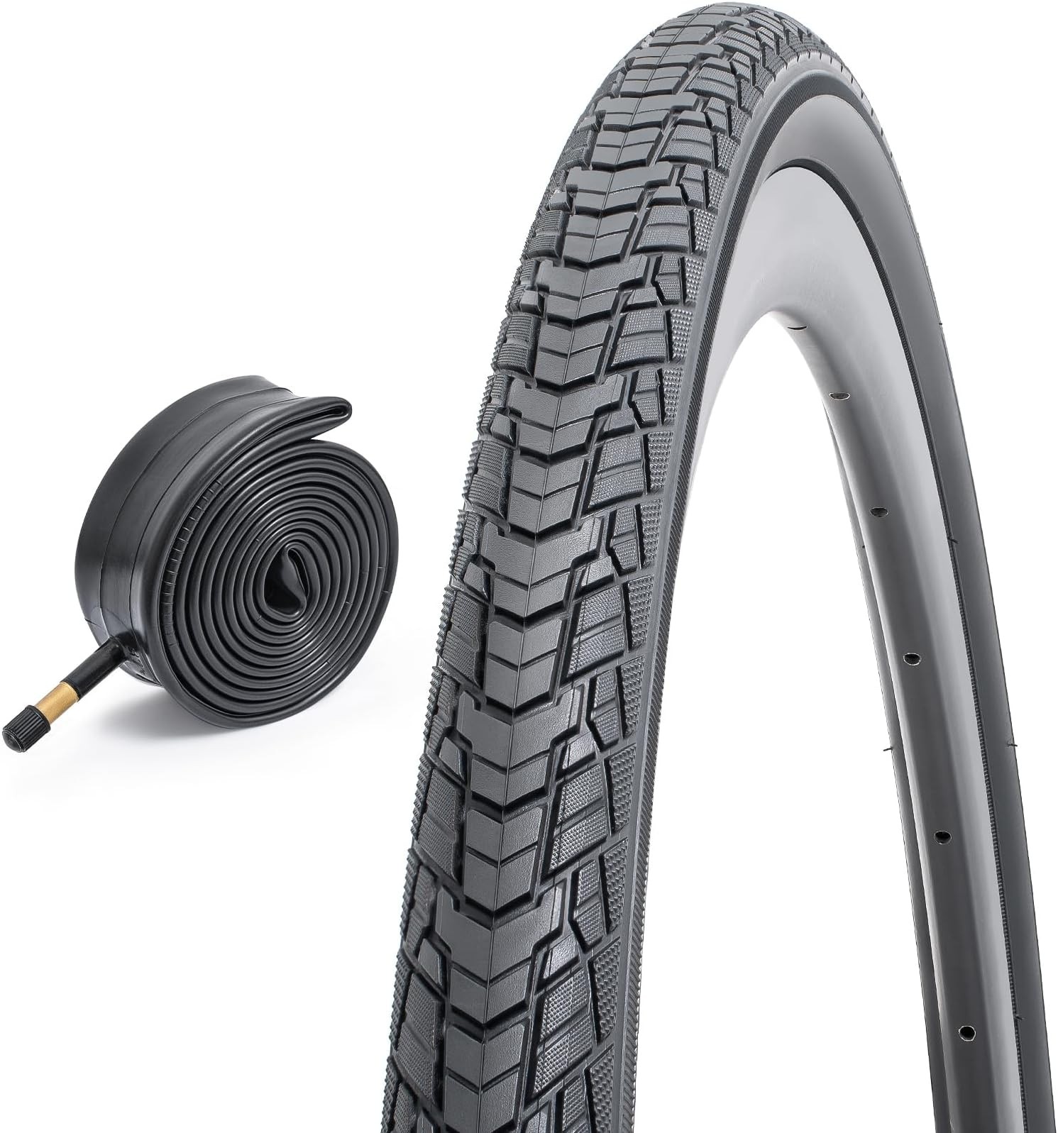 700C Bike Tire 37-622 700x35C Bicycle tire and 700x35/43C Bike Tube Suitable ...