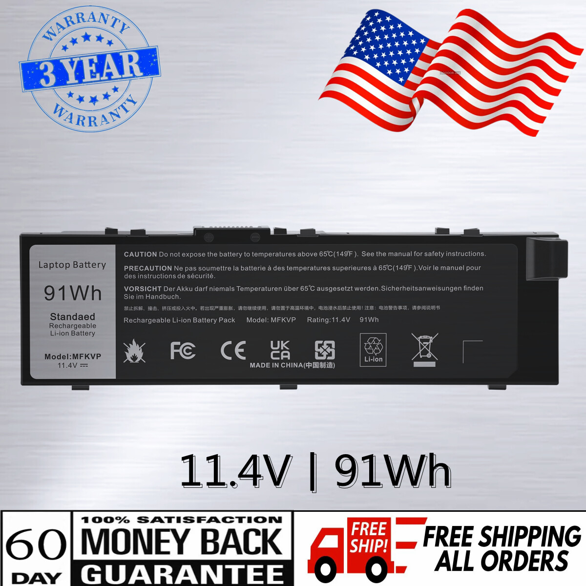 Lot 10x Battery For Dell Precision 7510 7720 M7510 M7710 451-BBSB TWCPG MFKVP Lot 10x Battery For Dell Precision 7510 7720 M7510 M7710 451-BBSB TWCPG MFKVP