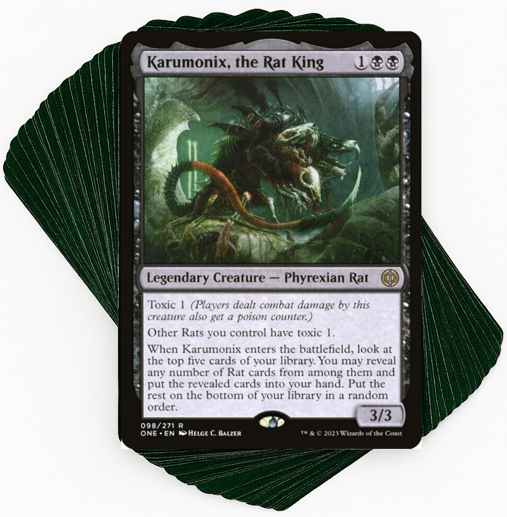 ***Custom Commander Deck*** Karumonix, the Rat King - Poisonous Rats - MTG EDH