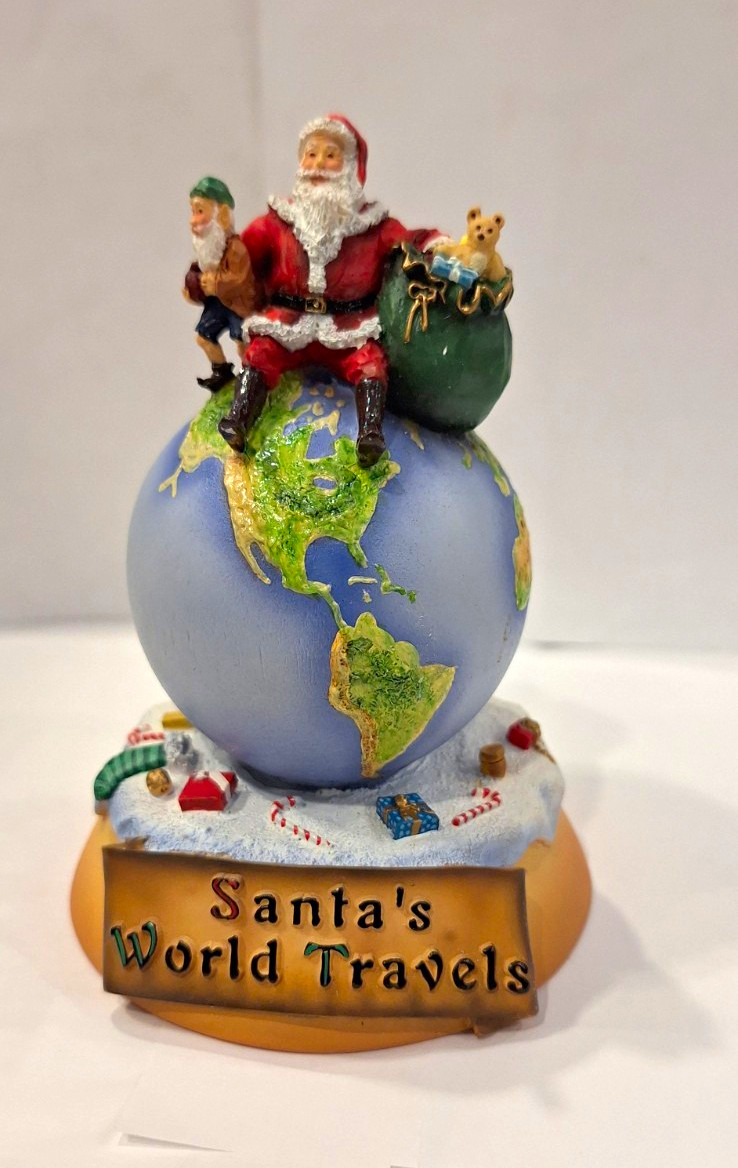 Vintage Maruri Santa’s World Travels Figurine Bringing Joy To The World SWT-9941