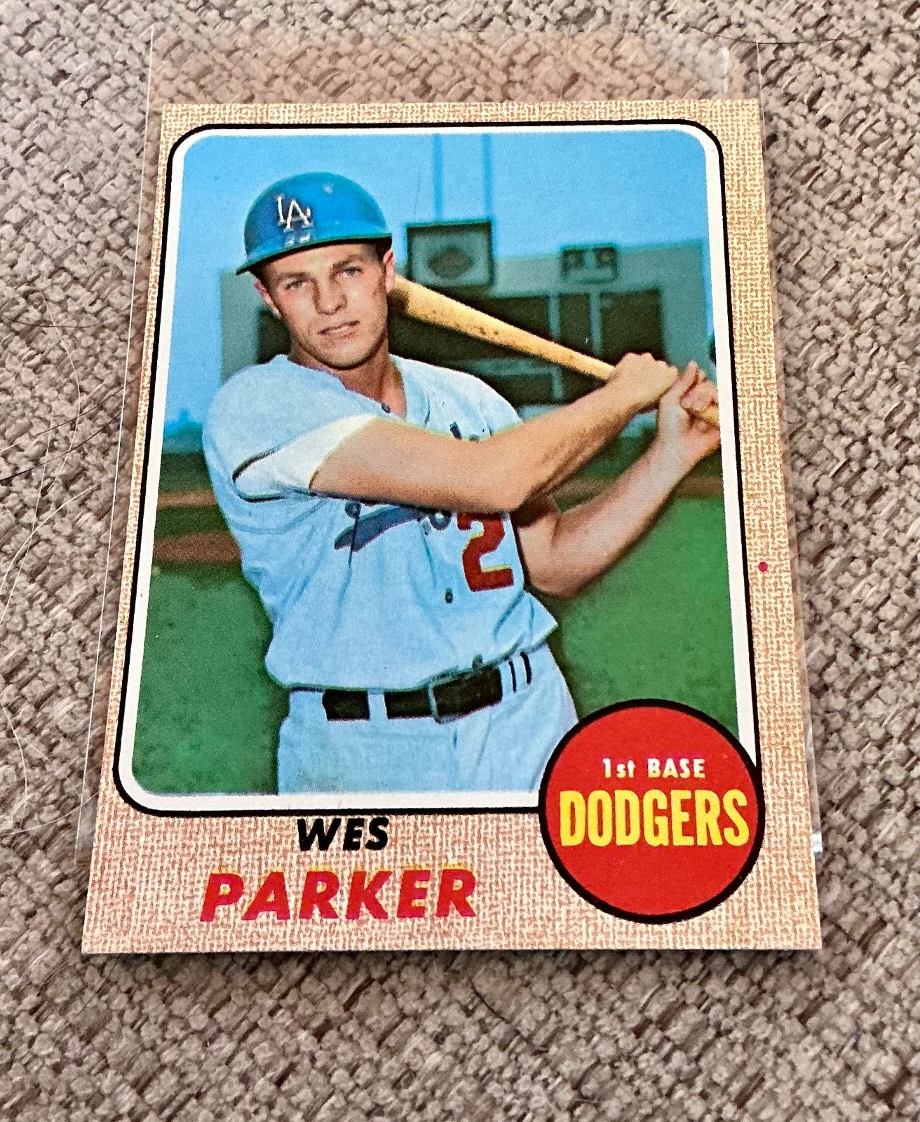 1968 Topps Wes Parker #533 Los Angeles Dodgers ~ NM ~ Set Break ~ 