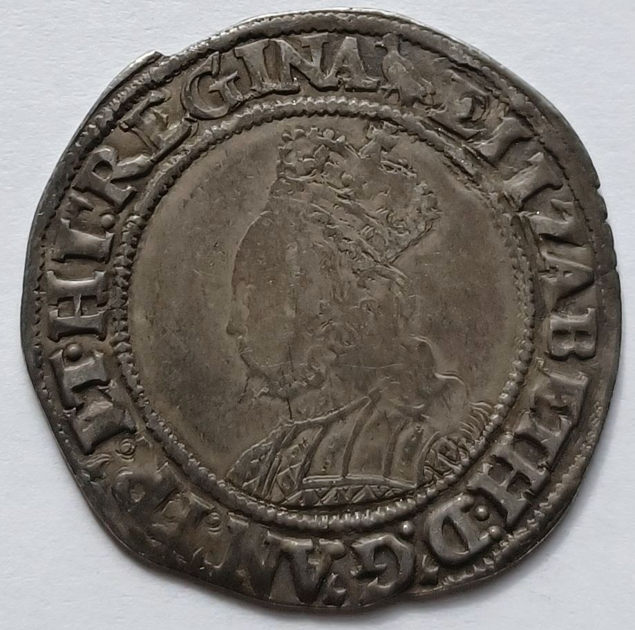 Elizabeth I Silver Shilling 1558-1603 Tudor England Hammered Coin Long Cross