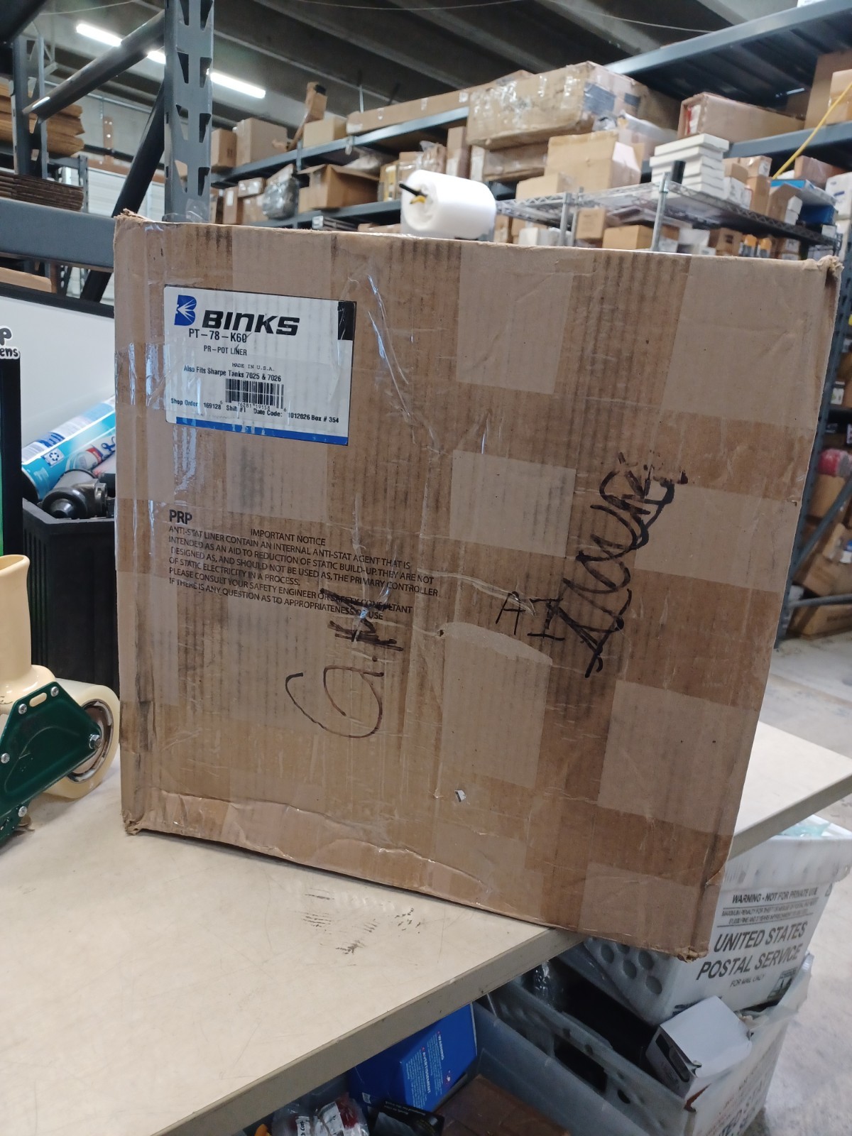 Binks PT-78 Tank Liner 2.8gal pk60