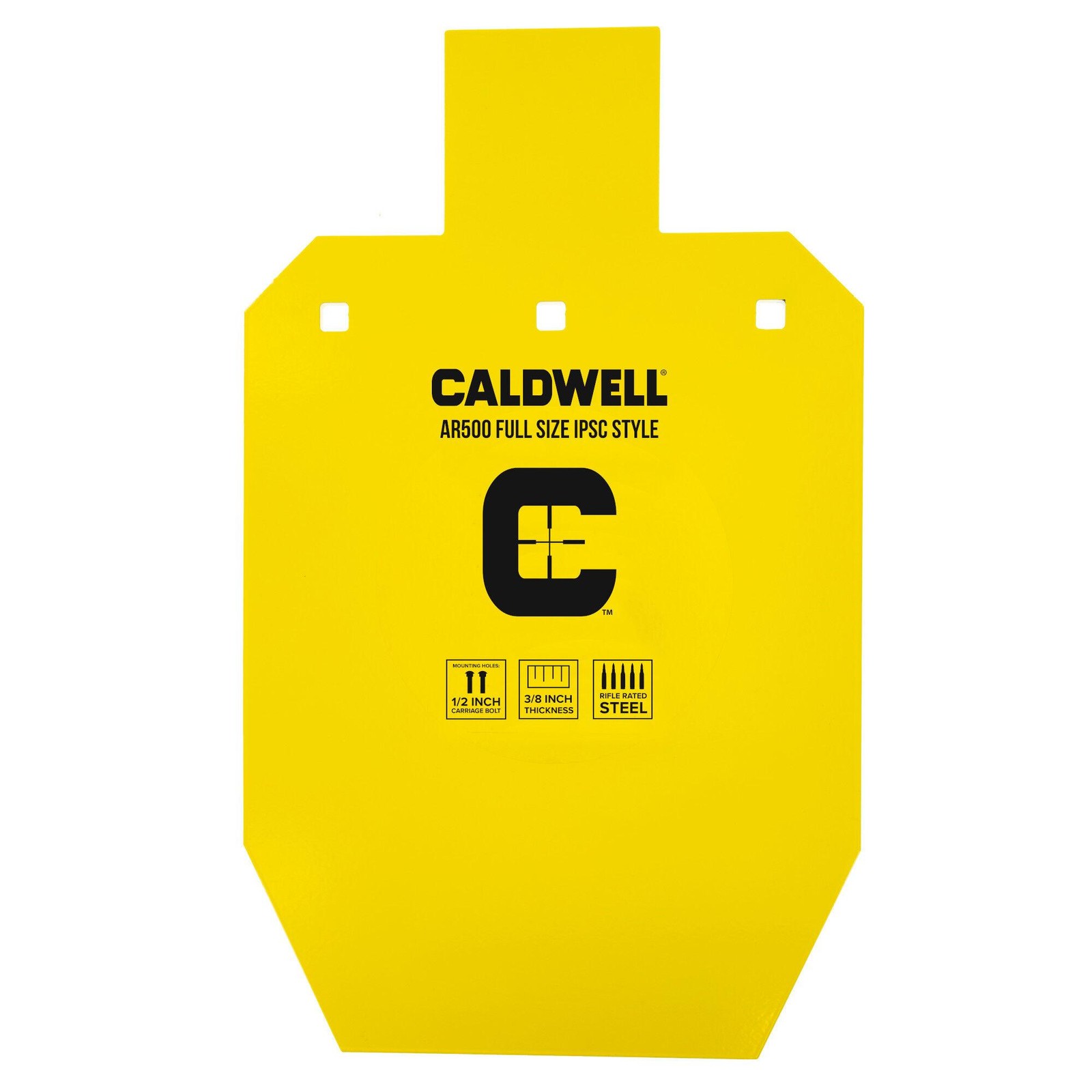 Caldwell AR500 Full Size IPSC Steel Target UPC: 30661120079478