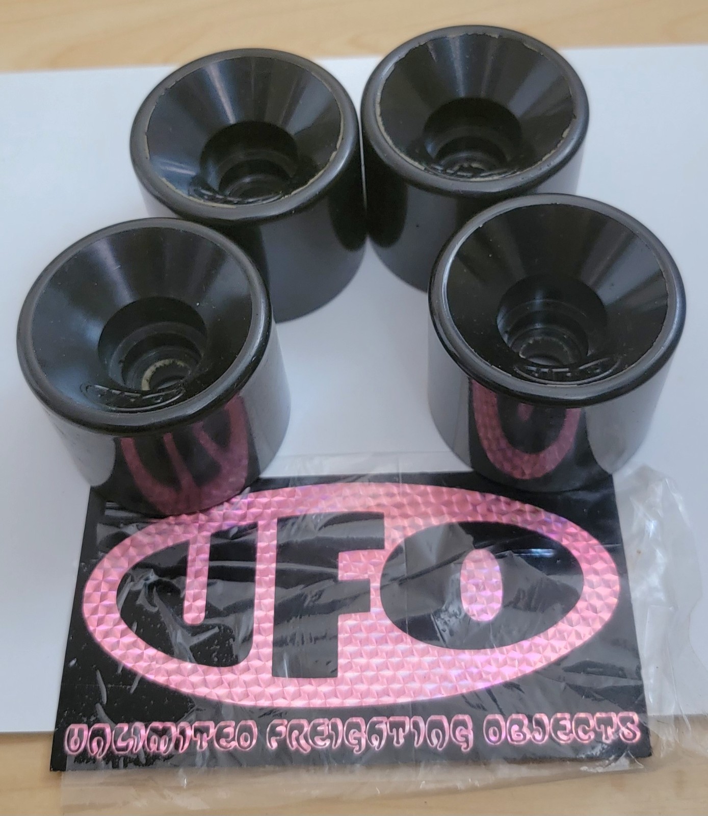 UFO Vintage NOS Skateboard Wheels wheels. never ridden with vintage sticker UFO Vintage NOS Skateboard Wheels wheels. never ridden with vintage sticker