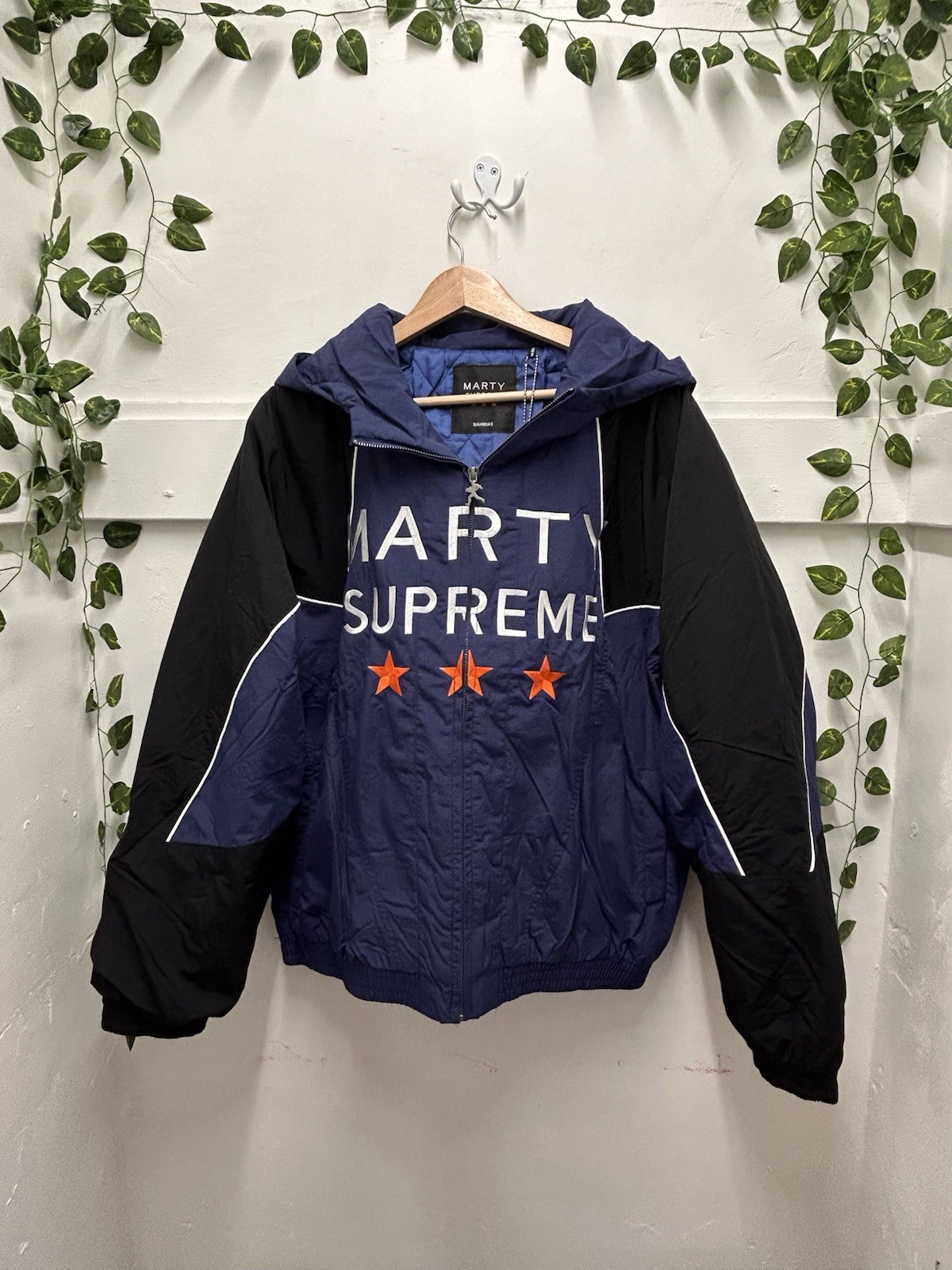 NAHMIAS x Marty Supreme A24 Classic Warm Up Jacket Navy Blue Size Medium NEW NAHMIAS x Marty Supreme A24 Classic Warm Up Jacket Navy Blue Size Medium NEW
