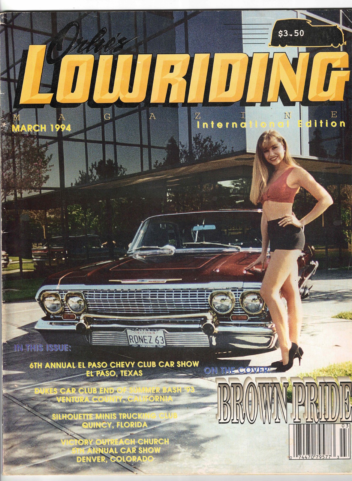 ORLIE\'S LOWRIDING MAGAZINE MARCH 1994 VINTAGE LOWRIDER HOT ROD CAR CULTURE