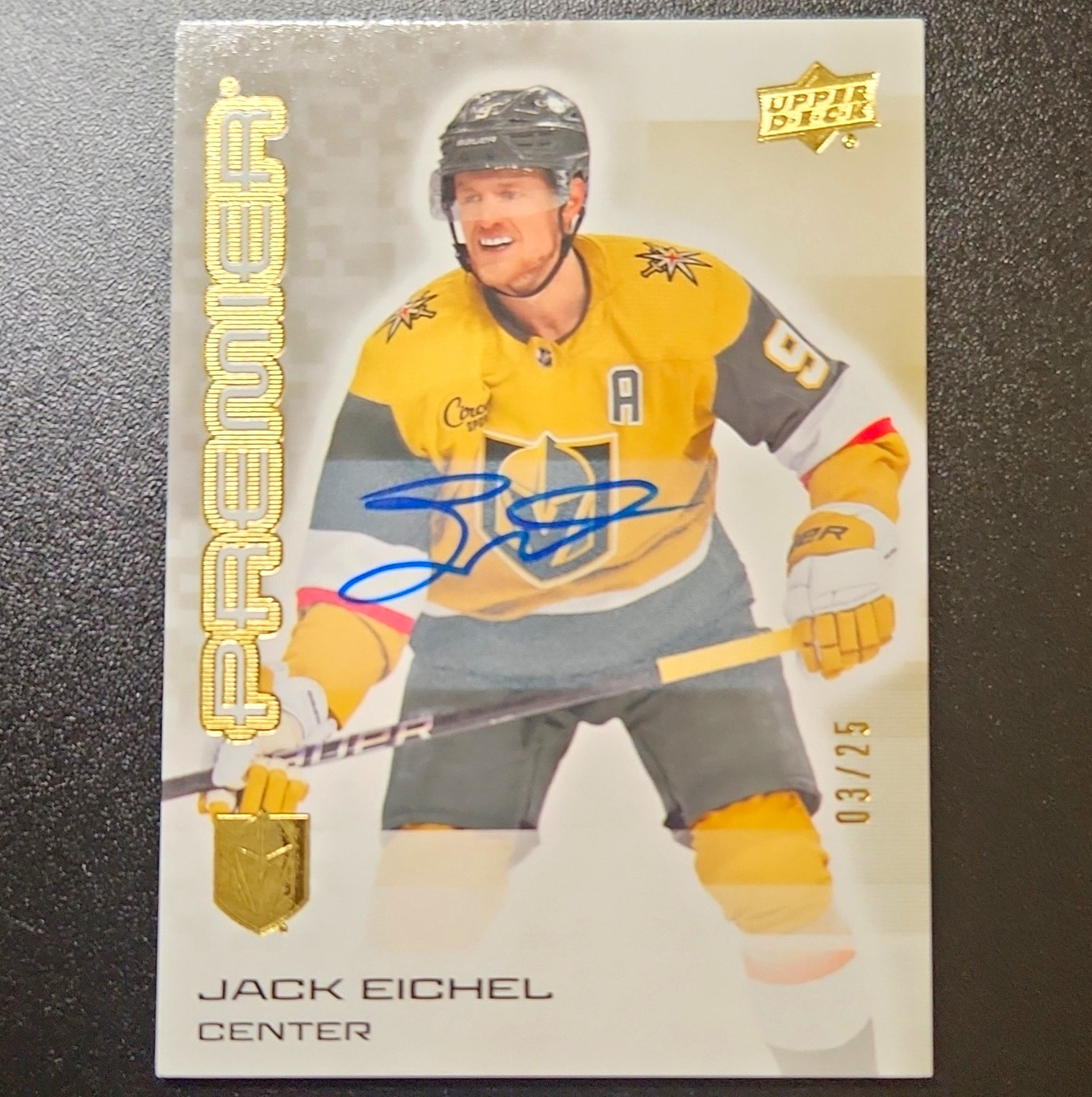 2024-2025 Upper Deck Premier Jack Eichel Gold Auto #10