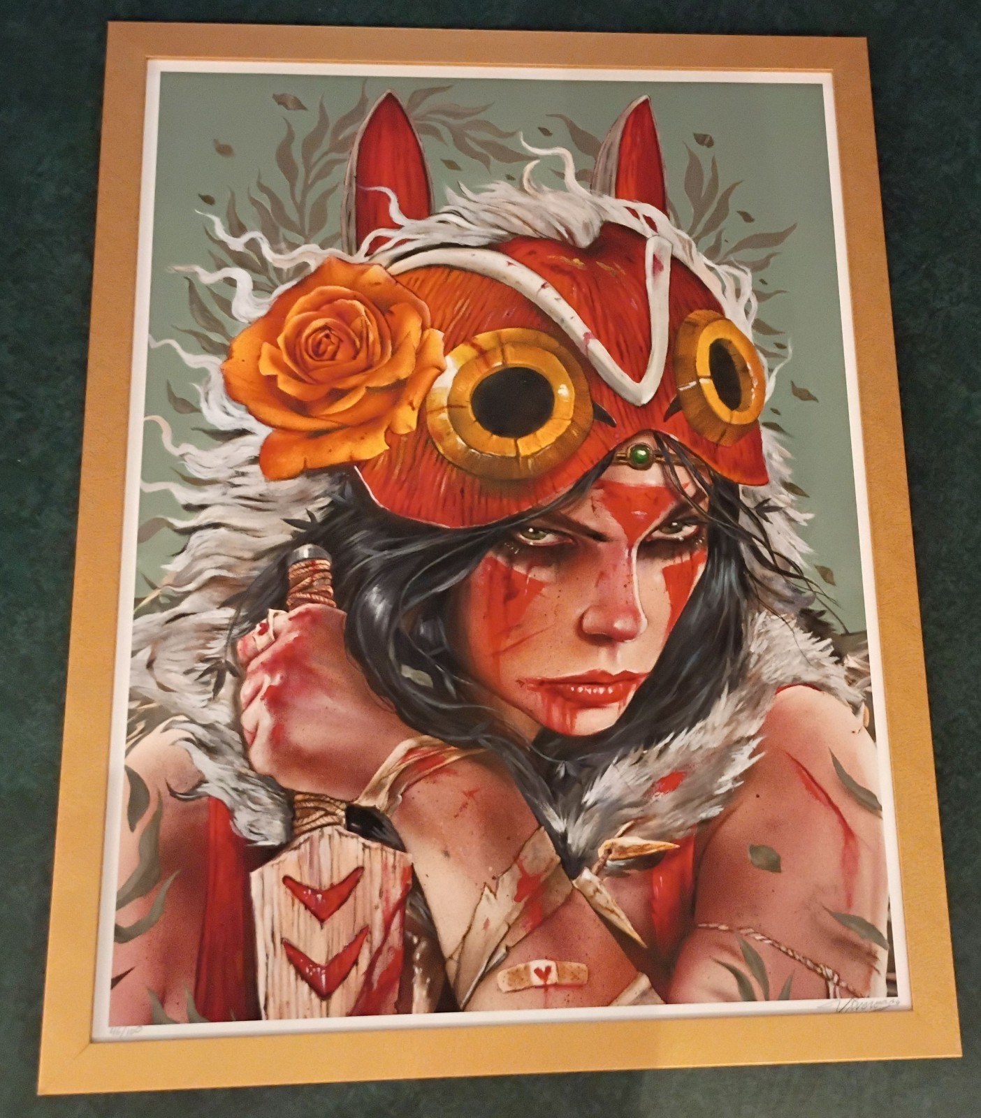 Brian Viveros Ltd Ed Signed Framed Large 18x24\ Brian Viveros Ltd Ed Signed Framed Large 18x24\