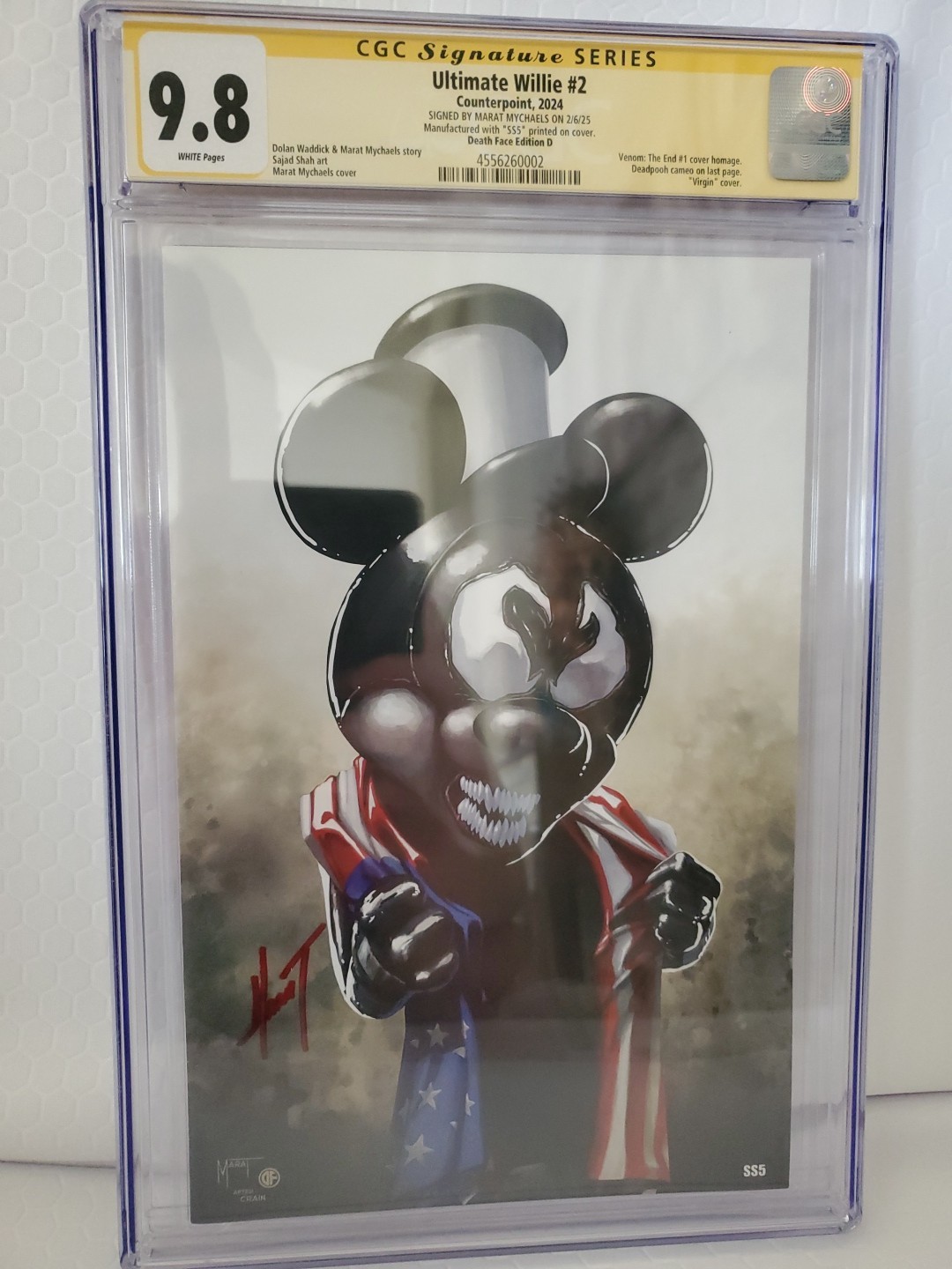 Ultimate Willie #2 CGC 9.8 SS Marat Mychaels SS5 Venom The End #1 Cover Homage