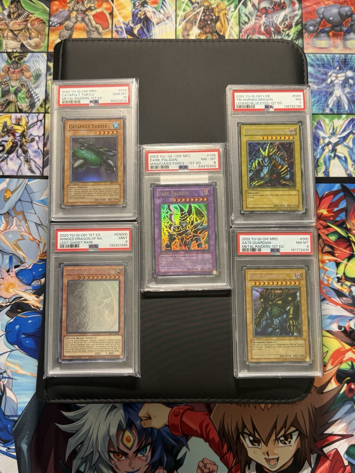 INSANE Yu-Gi-Oh Vintage Collection Binder 1996 + 5 Slabs INSANE Yu-Gi-Oh Vintage Collection Binder 1996 + 5 Slabs