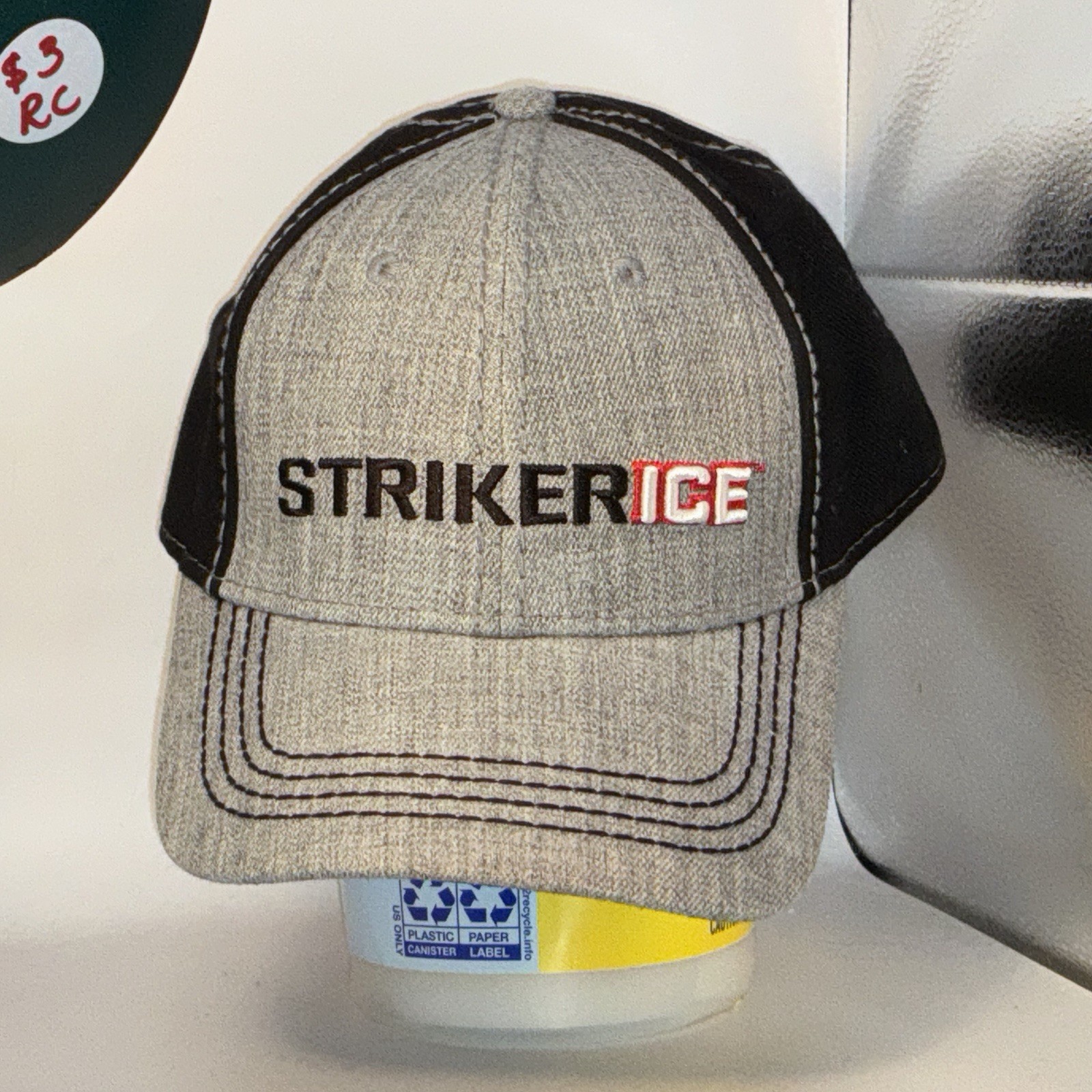 Striker Ice Grey And Black SnapBack Hat China Striker Ice Grey And Black SnapBack Hat China