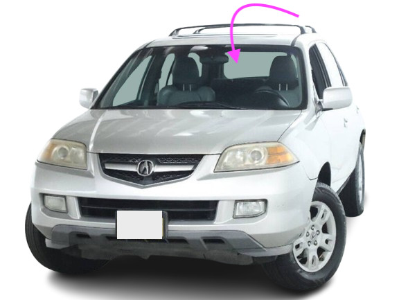 Fits: 2004-2006 Acura MDX Front Windshield Glass/Windscreen ( With Rain Sensor )