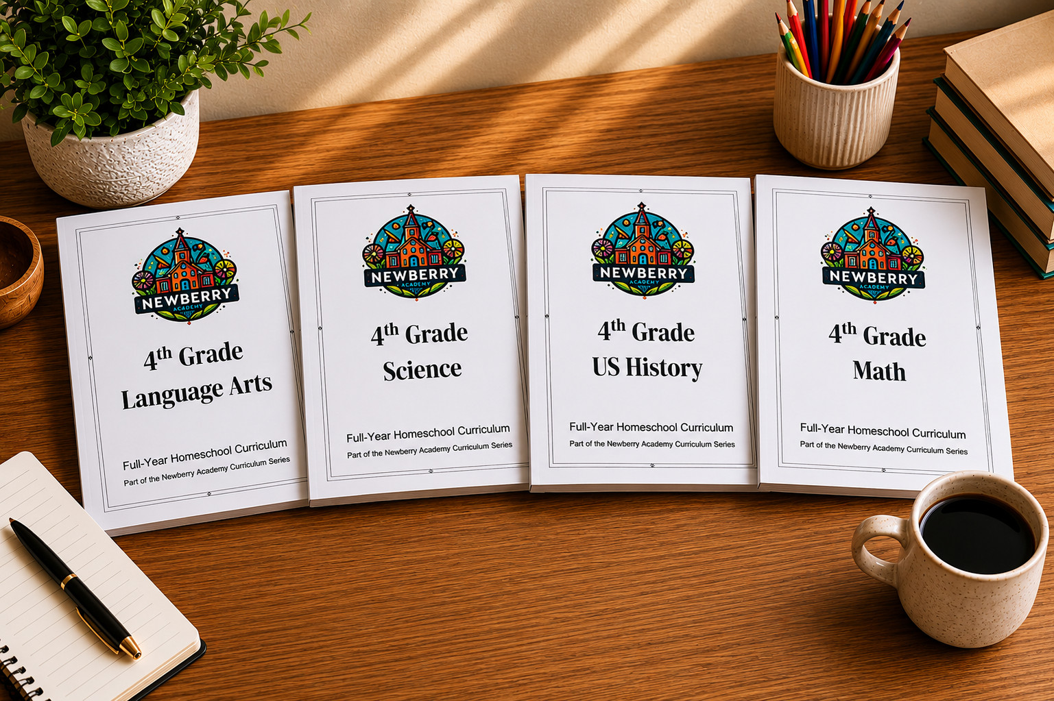 4th Grade Homeschool Bundle Math Language Science History Full Year Curriculum