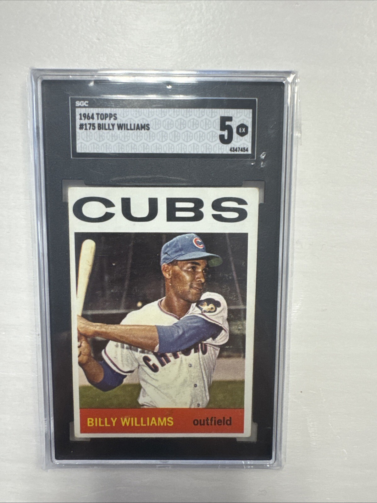 1964 Topps Baseball Card #175 Billy Williams SGC 5 Chicago Cubs  1964 Topps Baseball Card #175 Billy Williams SGC 5 Chicago Cubs 