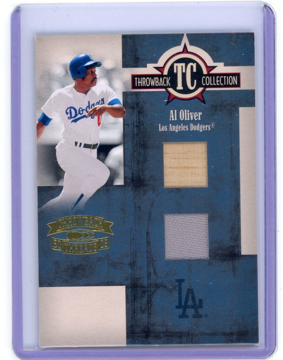 2005 Donruss Throwback Threads - Al Oliver Throwback Material Dual /100 2005 Donruss Throwback Threads - Al Oliver Throwback Material Dual /100