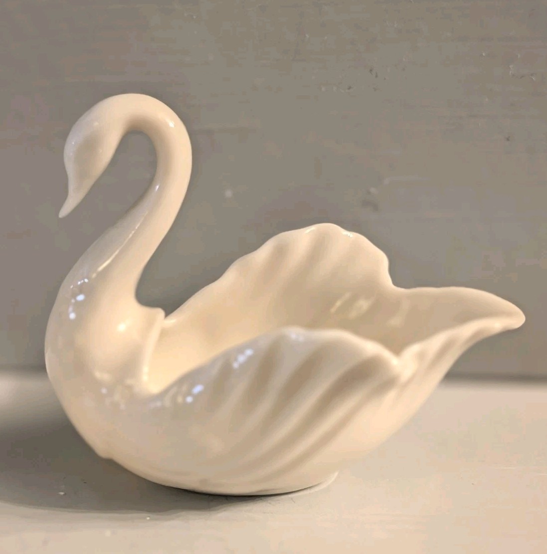 Vintage Lenox Swan Dish Gold Mark Wedding Favor