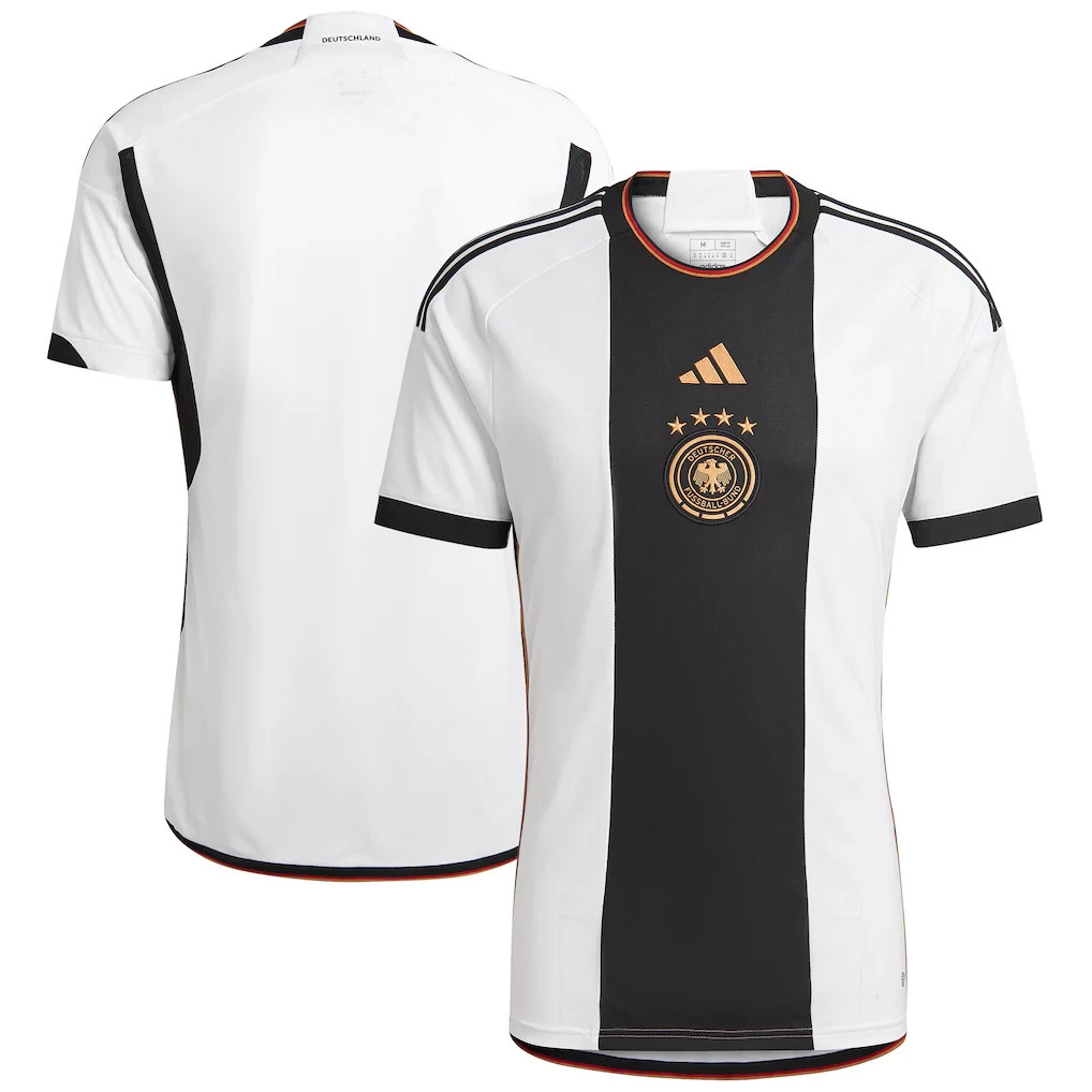 adidas Germany Home Slim Fit White 2022/23 Soccer Jersey