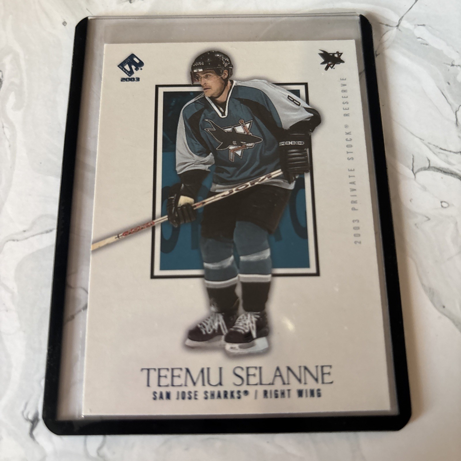 Pacific 2002-03 Private Stock Reserve Teemu Selanne #88 Red /50 Sharks Serial