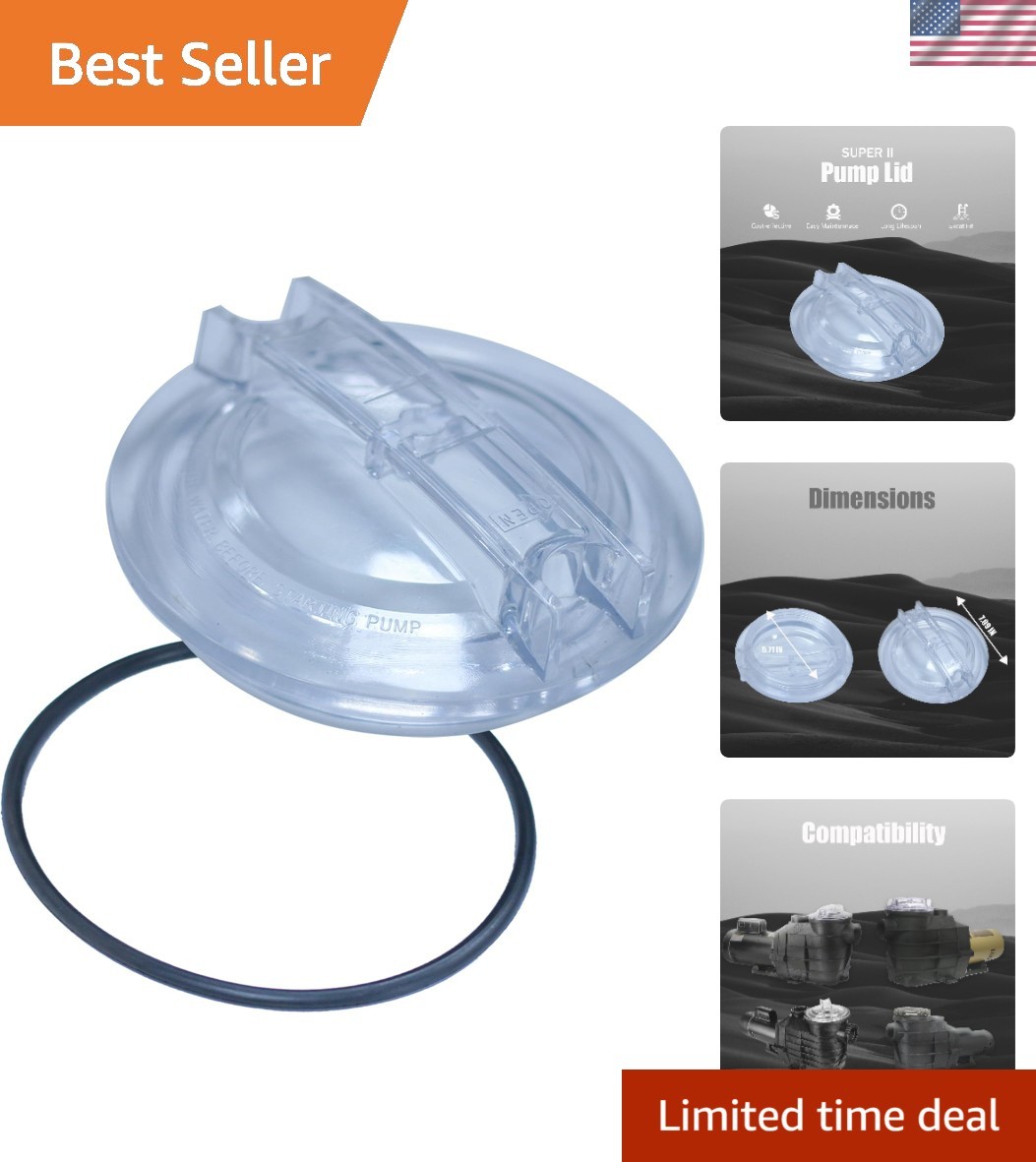 Pool Pump Replacement Threaded Lid w O-Ring Kit Pool Pump Replacement Threaded Lid w O-Ring Kit