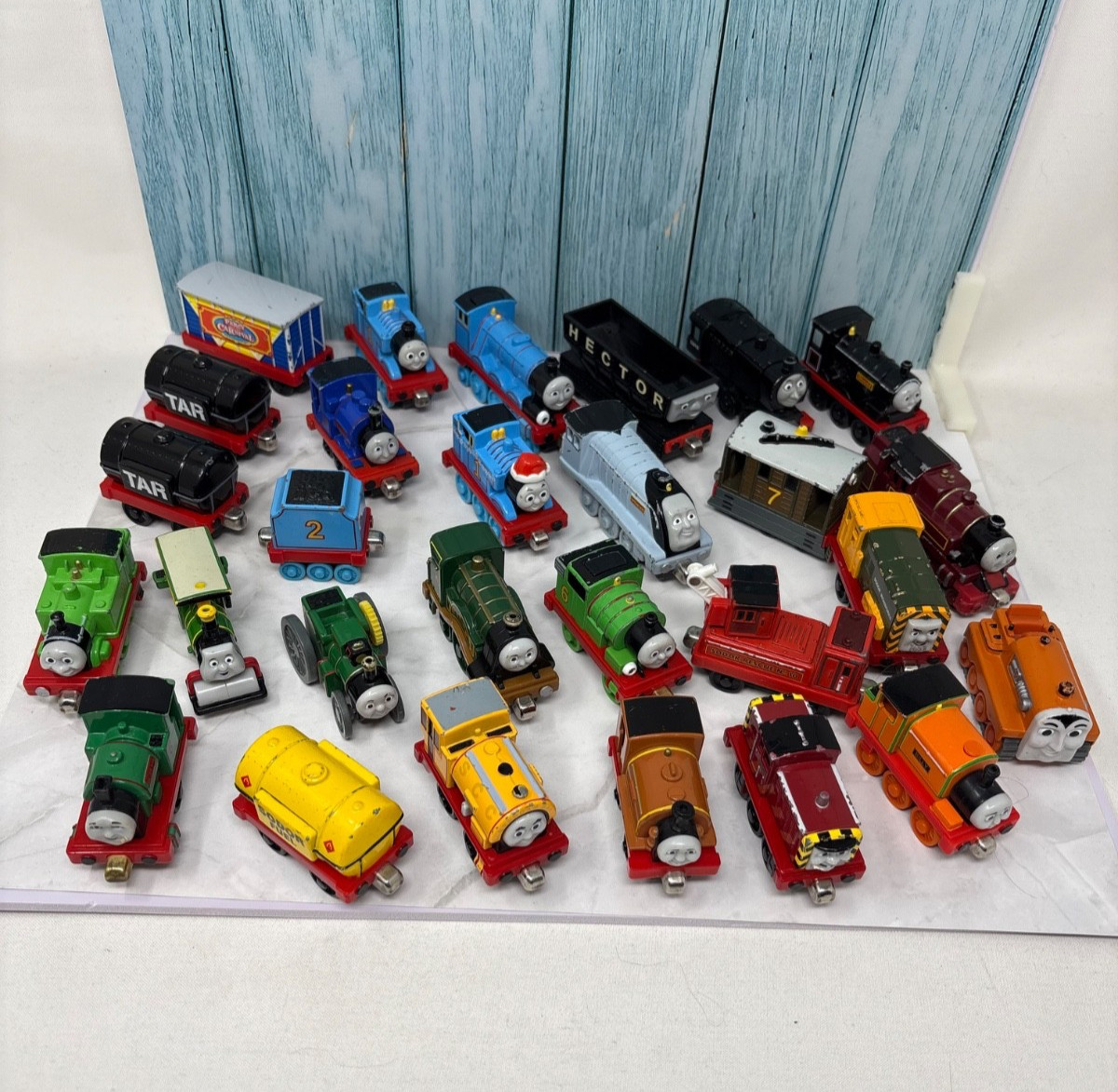 Thomas the Train and Friends Huge Lot of 28 Metal Diecast Trains Seasonal & VTG