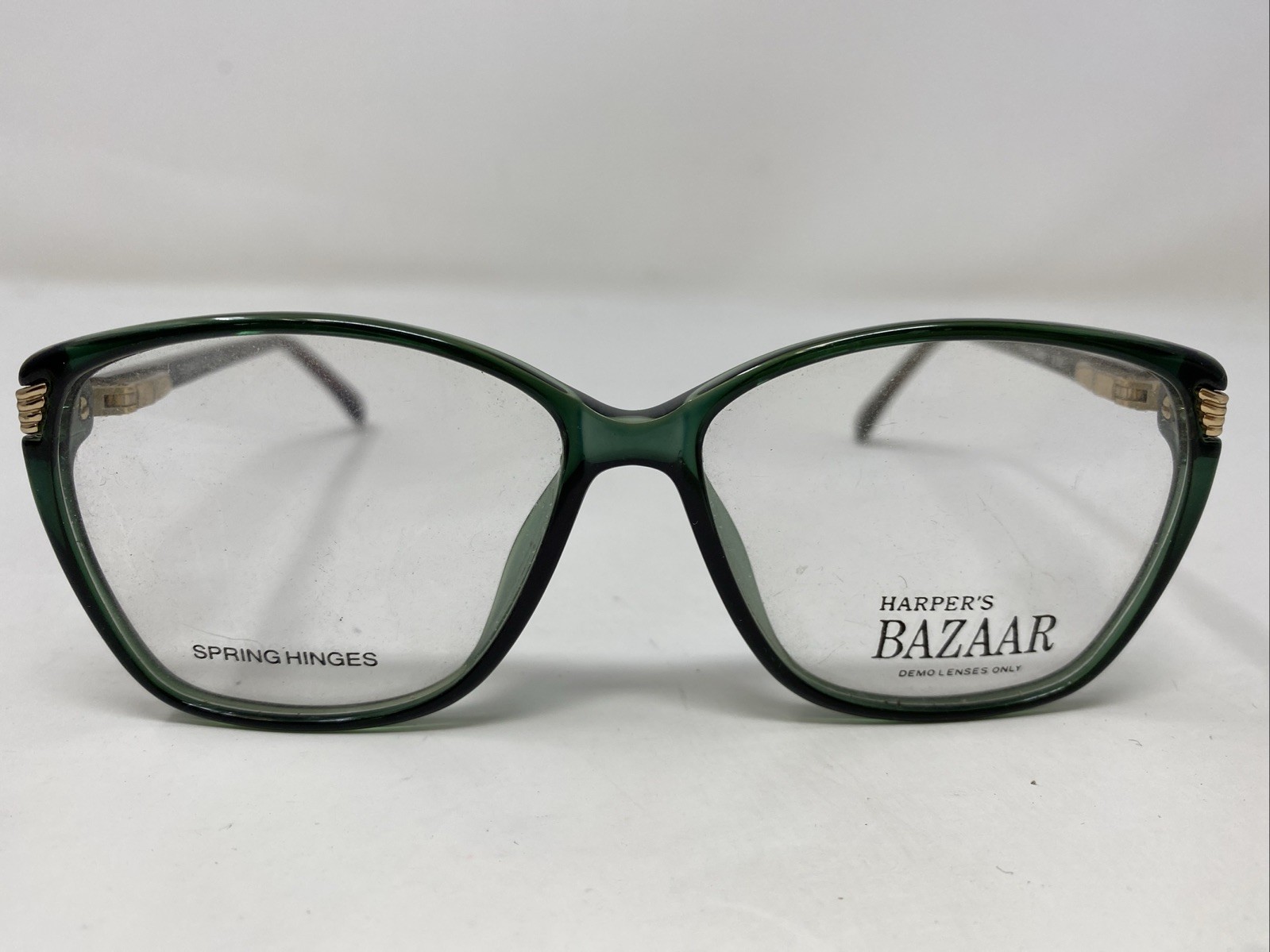 Harper’s Bazaar 17 233 52-14-140 Green Full Rim Eyeglasses Frame P370