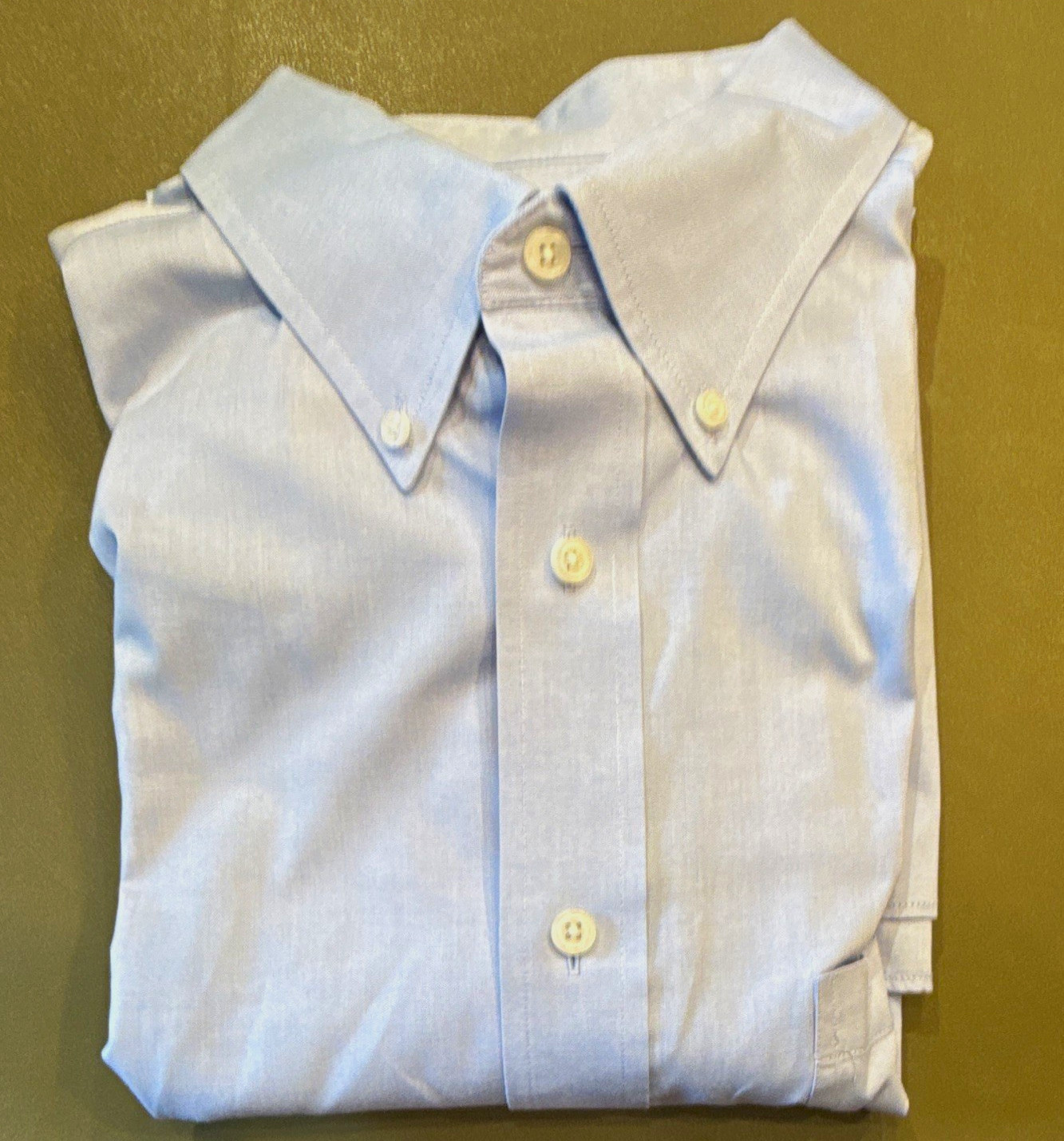 Croft & Barrow Classic Fit Easy Care Blue Button-Down Shirt 16.5 34/35