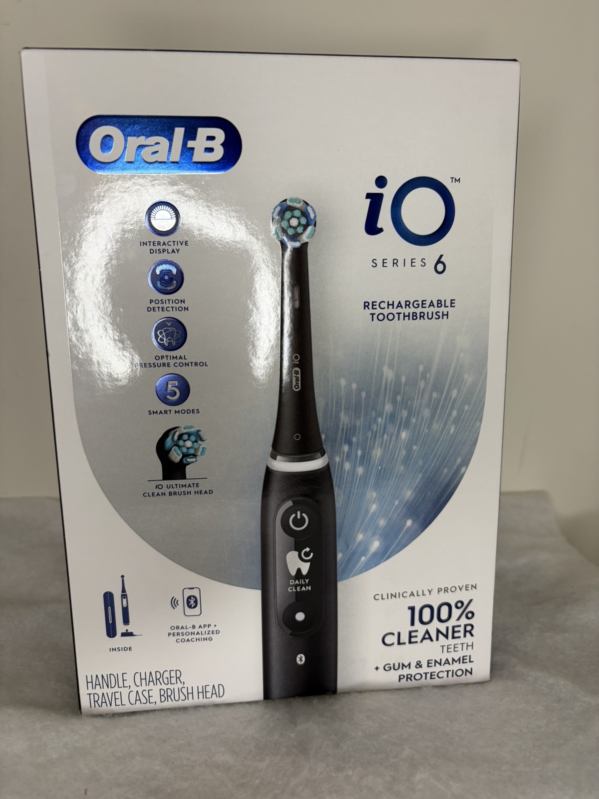 Oral-B iO 6 Series 5 Modes Electric Toothbrush  Black Lava  Sealed NEW 