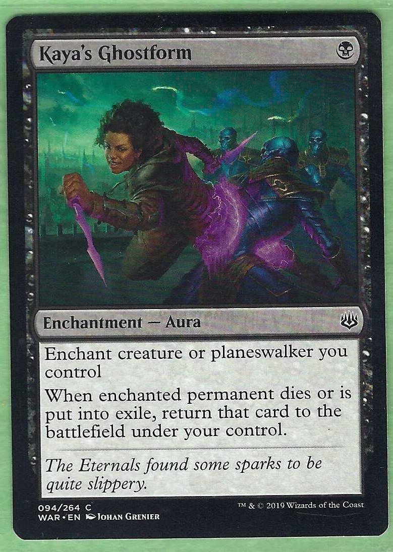 Kaya\'s Ghostform #94 War of the Spark Magic: The Gathering -NM