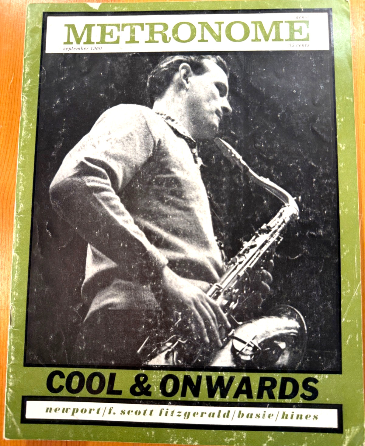 METRONOME MAGAZINE SEPTEMBER 1960 NEWPORT JAZZ FESTIVAL COUNT BASIE F. SCOTT