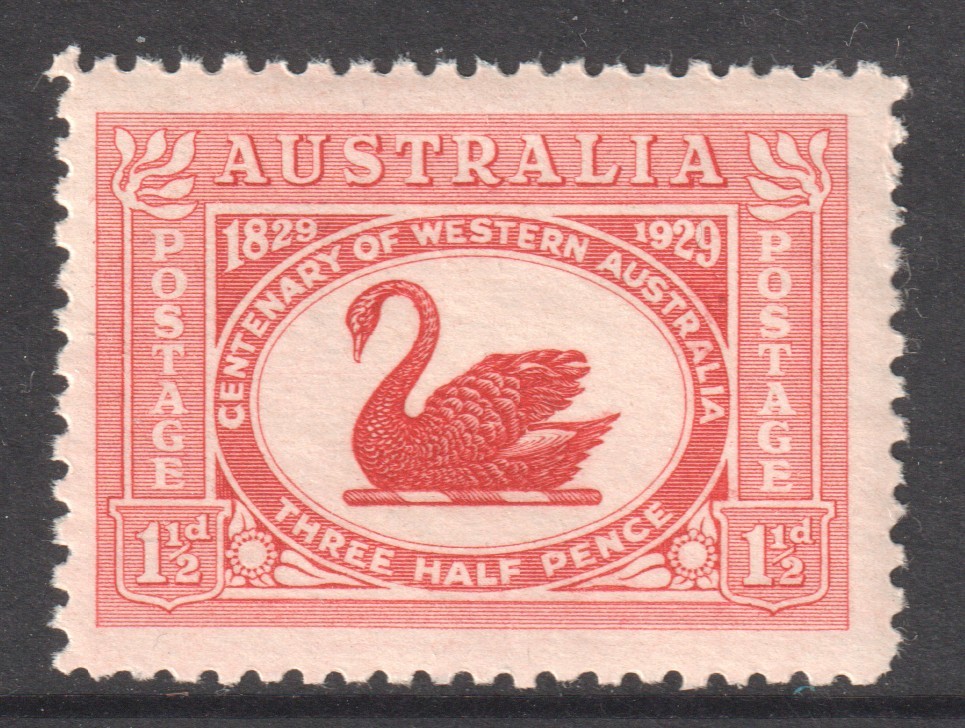 AUSTRALIA 1929 CENTENARY OF WESTERN AUSTRALIA AUSTRALIA 1929 CENTENARY OF WESTERN AUSTRALIA