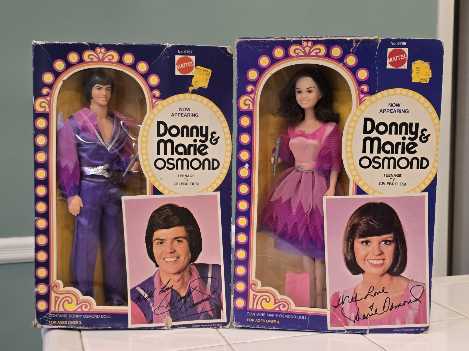 Vintage Mattel Donny & Marie Osmond Dolls in Original Boxes READ DESCRIPTION