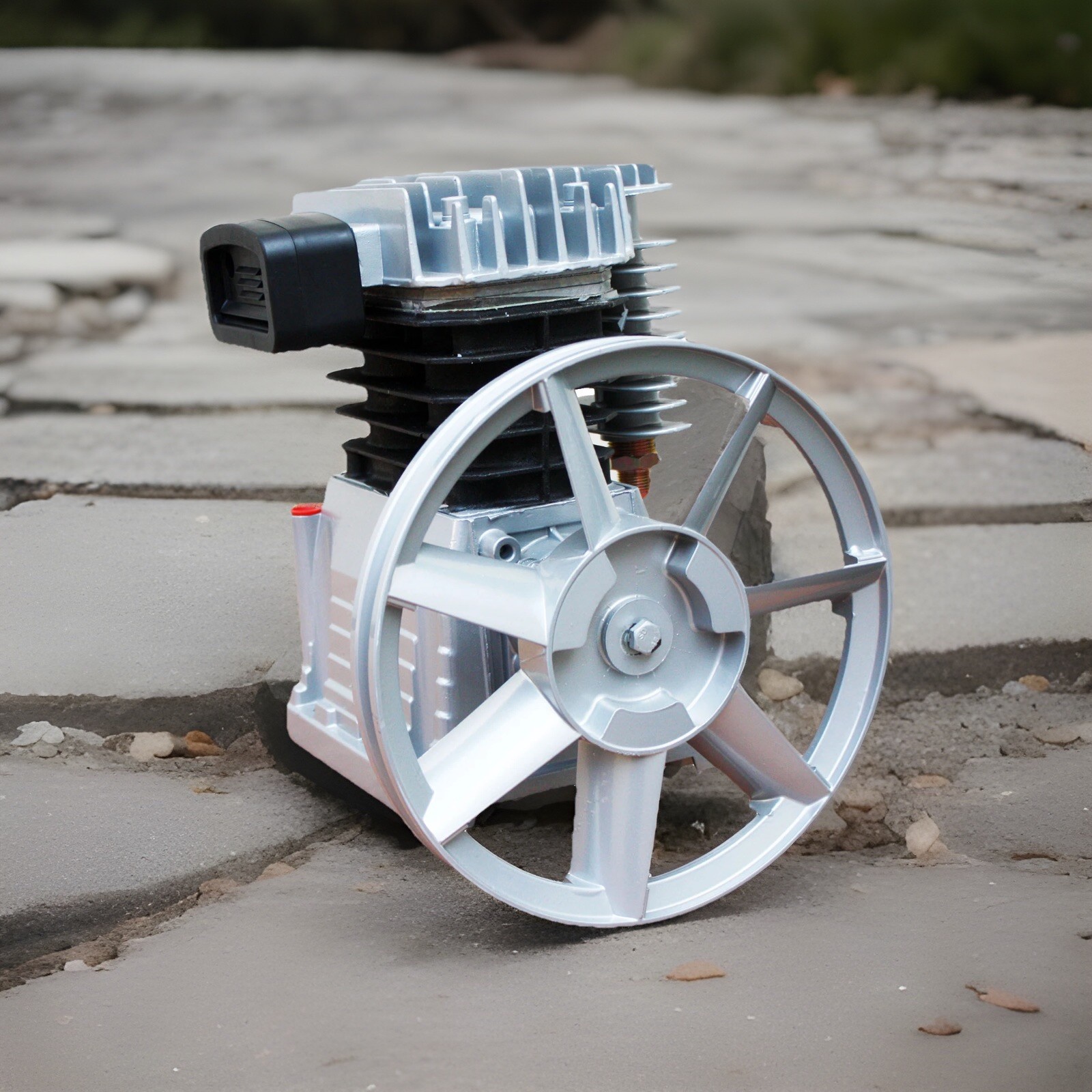 Aluminium 3.5HP Twin Cyclinder  Air Compressor Head Pump 11.5CFM 145PSI Pulley