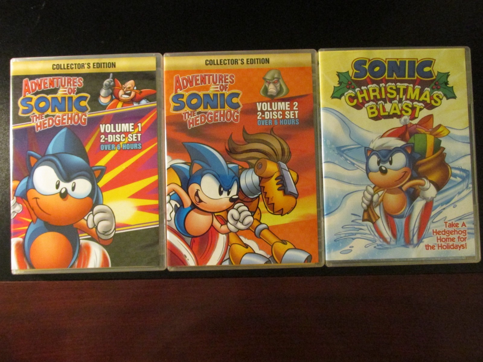 The Adventures of Sonic the Hedgehog Vol 1 & 2 Christmas Blast COMPLETE MINT