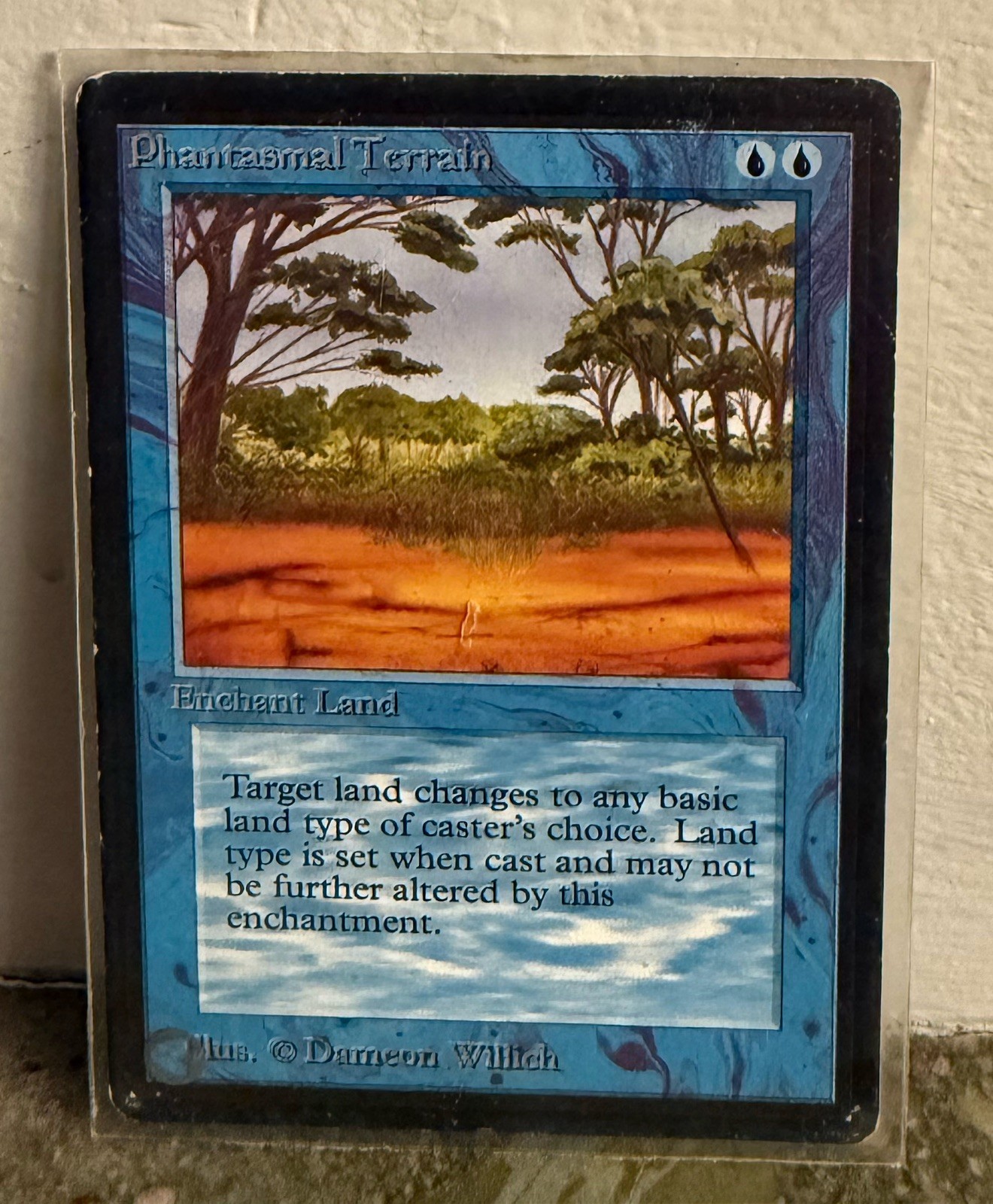 Beta Phantasmal Terrain MTG Beta Magic 