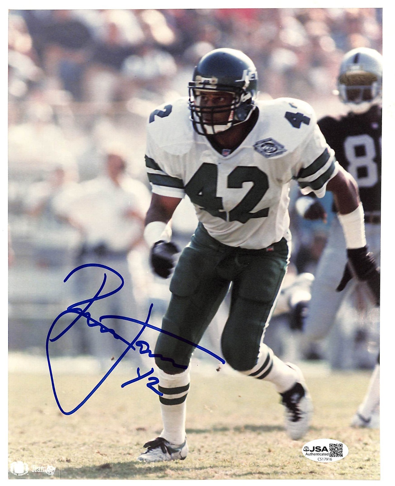 Ronnie Lott Autographed 8x10 Photo JSA Jets