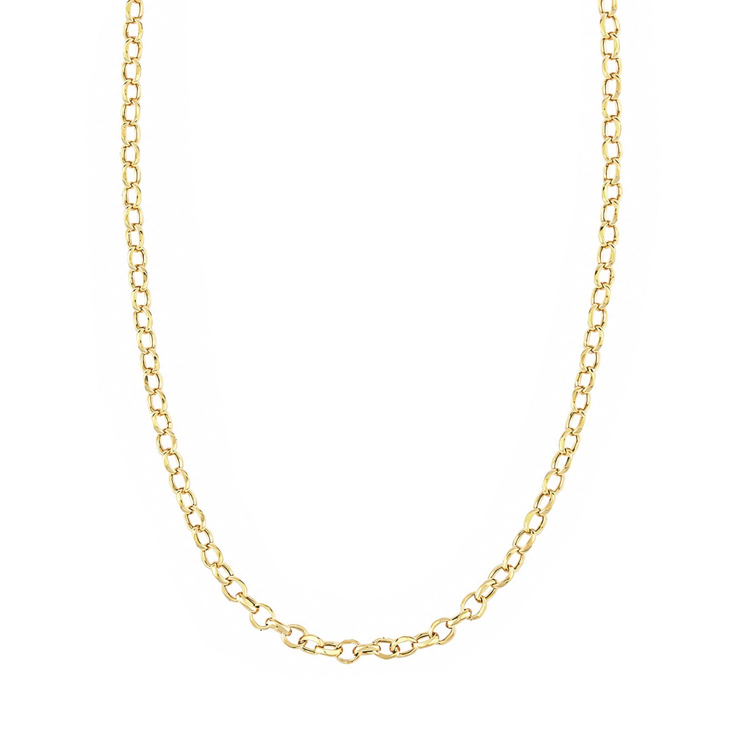 9ct Yellow Gold Rolo Chain 18\