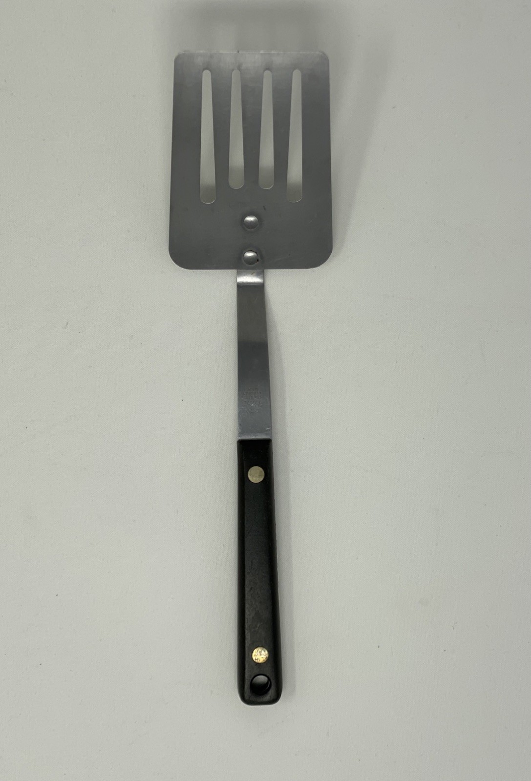 Vintage EKCO Flint Vanadium SHORT Slotted Spatula 10.5\ Vintage EKCO Flint Vanadium SHORT Slotted Spatula 10.5\